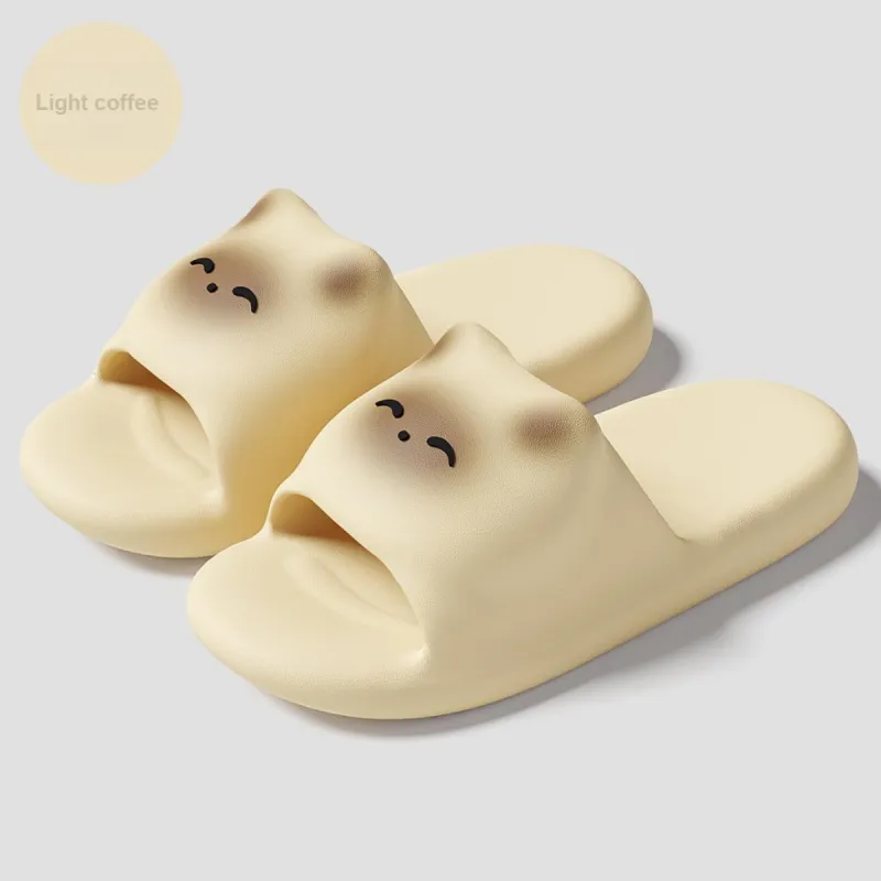 JINGEYU Cartoon Cat Slippers Home Indoor Soft Sole Squashy And Bouncy Feeling Slippers Slip Resistant Eva Slippers-5