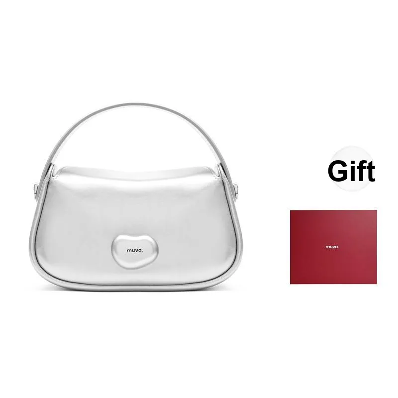 MUVA Cow Leather Refined Genuine Leather Pillow Bag Handbag Women's