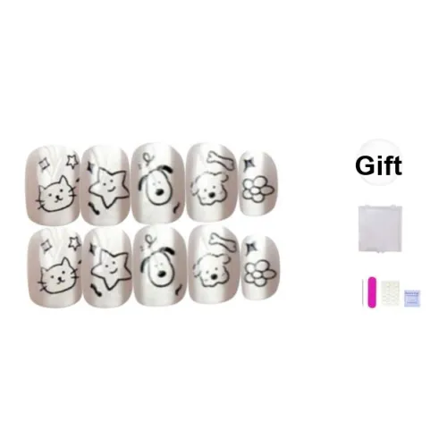 ORANOT Линия Кошка Универсальный Стиль Instagram Съемный Кошачий глаз Ручная Рисованная Мультяшная Фальшивая Гвоздика