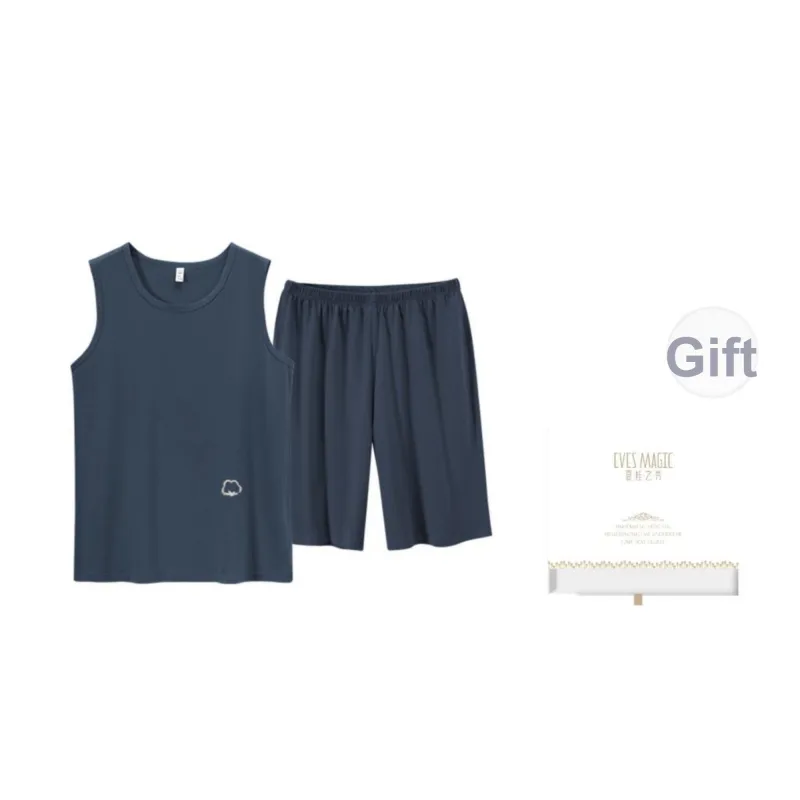XIA.WA.ZHI.XIU Pajama Set Men's Two Piece Set-24