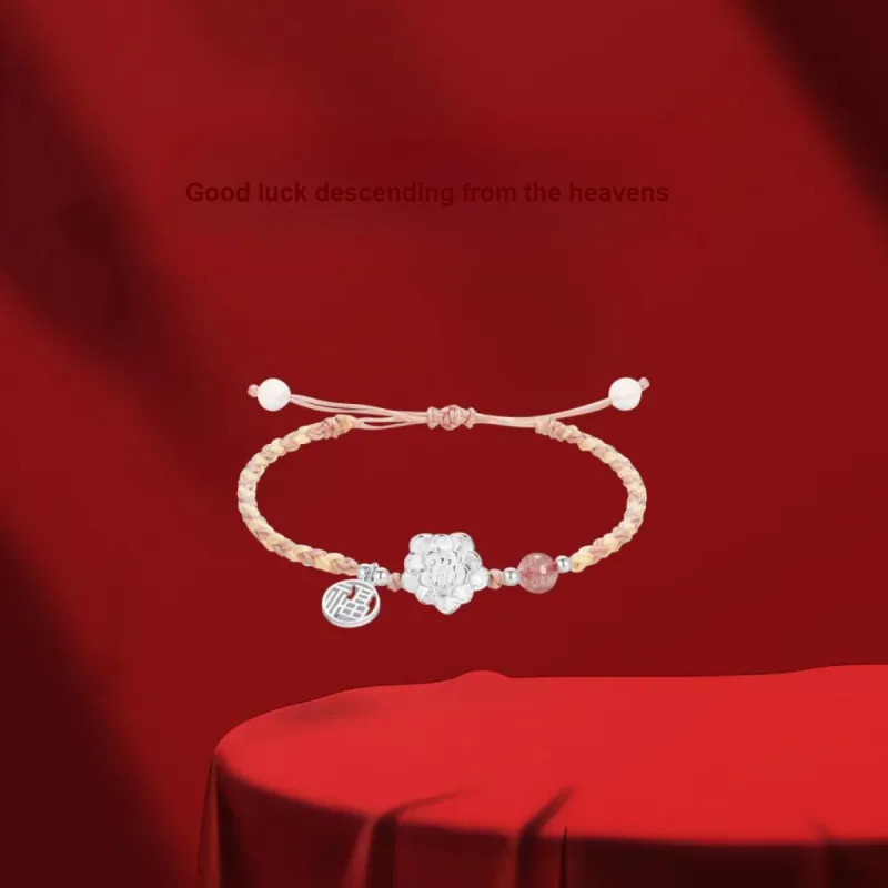 MGS New Chinese Style Versatile Niche Design Fashion Elegance Bright Future Bracelets Women's-3