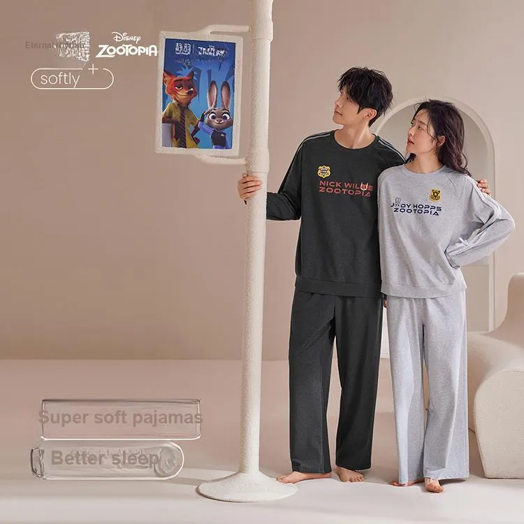 JINGYUN x Disney Pajama Set Men's Night Sky Gray-1