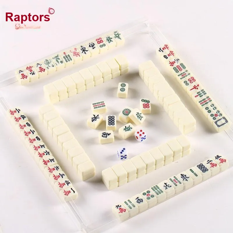 MENGLONG Mini Mahjong Hand Crafted Mini Trumpets Board Games-2
