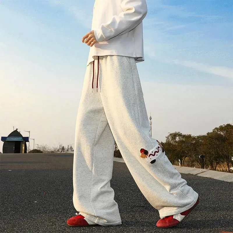 PAINT STAIN Casual Pants Unisex-17