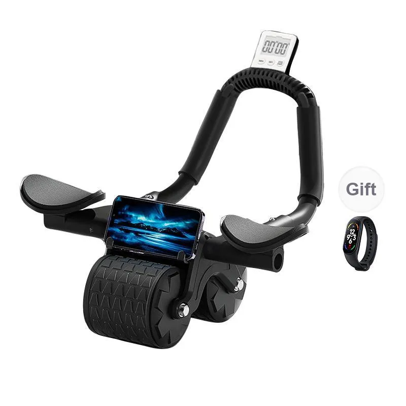 SMVP Abdominal Roller Fitness Equipment Automatic Rebound Tummy Tucking Magic Household Ab Roller-15