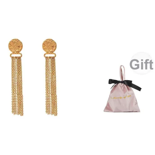 Wakfu Серьги-гвоздики из стерлингового серебра 925 пробы с покрытием из золота