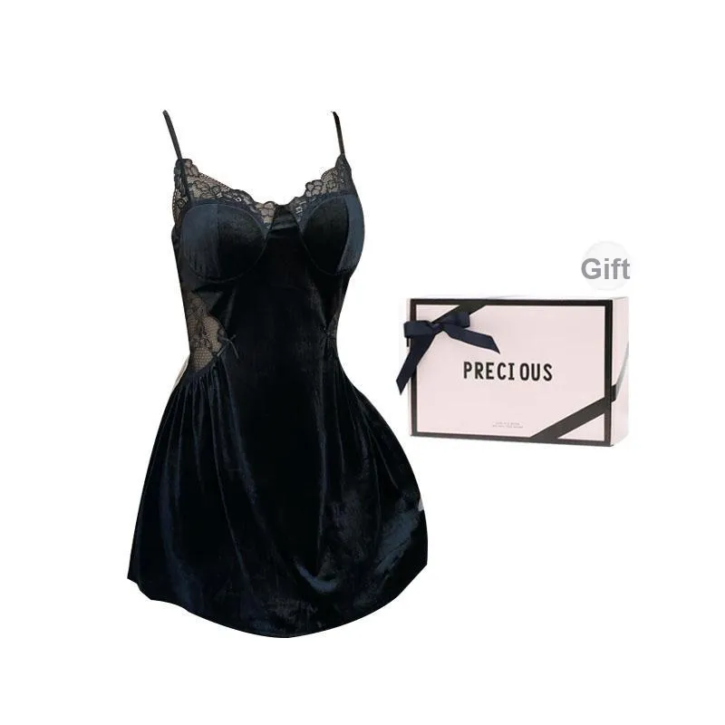 OEING Nightgown Women's Gift Box Set Black