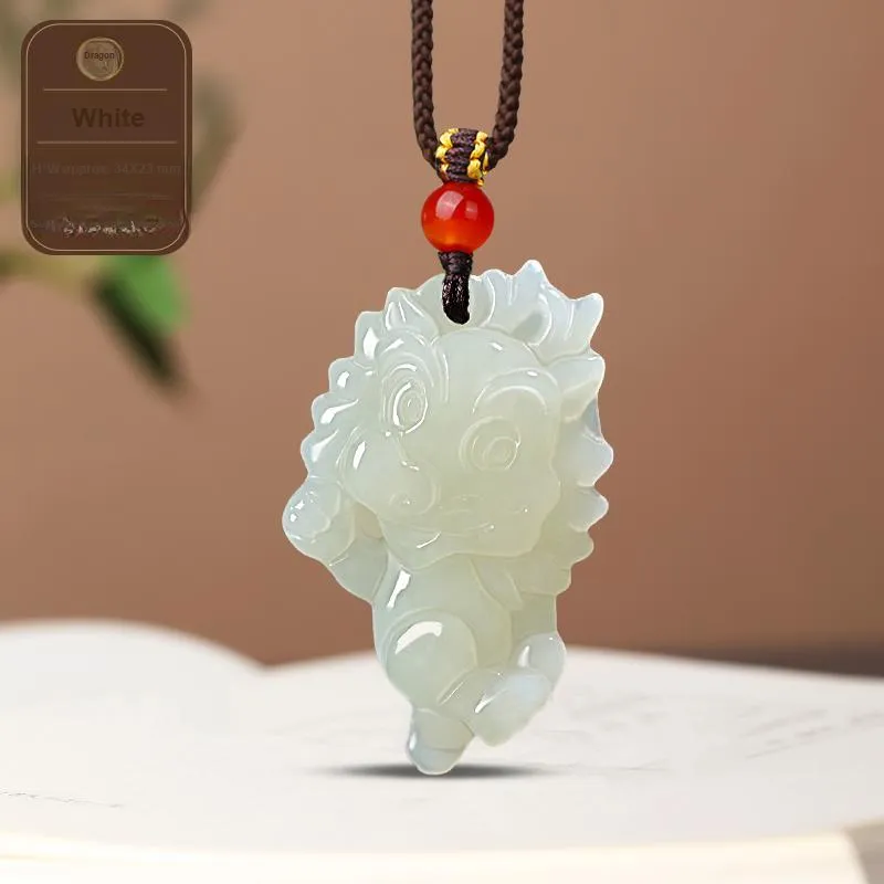 KUNYUYAO Hetian Jade Pendants White Jade Unisex-20
