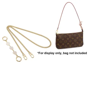 Ingenuity Handmade Brass Bag Straps Women's Gold-Tone
