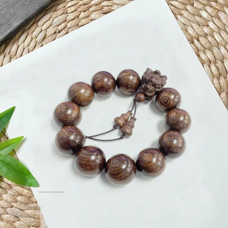Jinghua Record Golden Sandalwood Bracelets Unisex-2