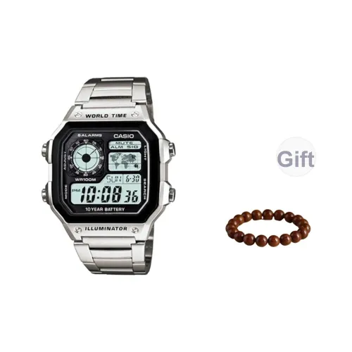 CASIO Кварцевый механизм Часы Мужские Черный циферблат