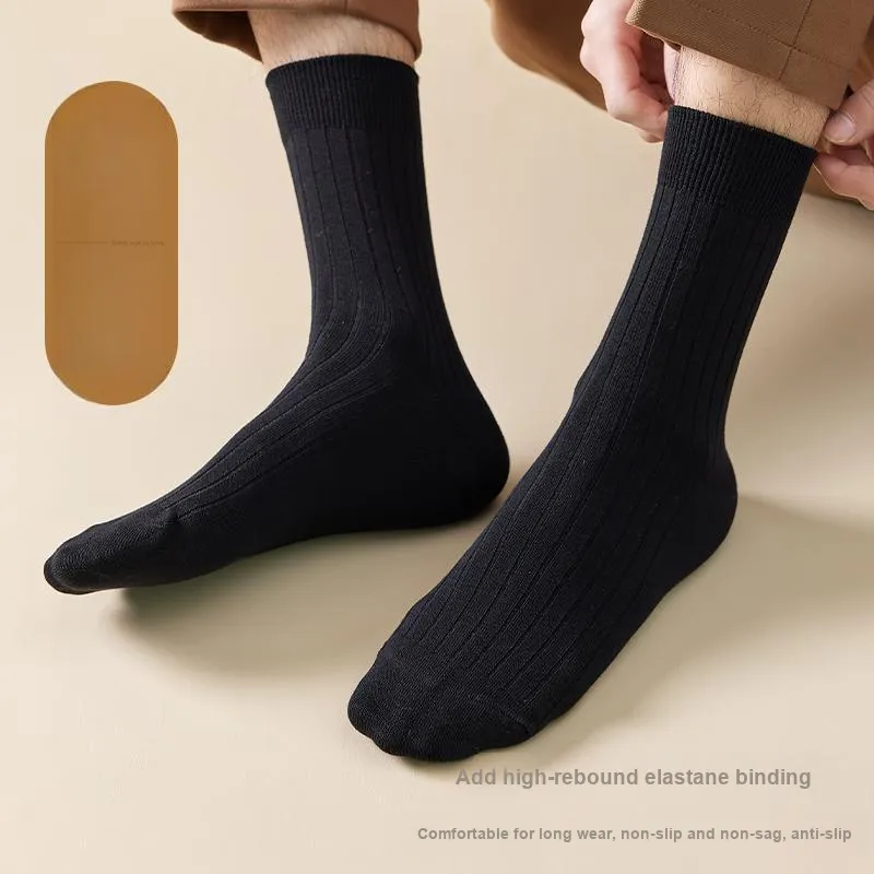 MIIOW Knee High Socks Men's 5 Pack-4