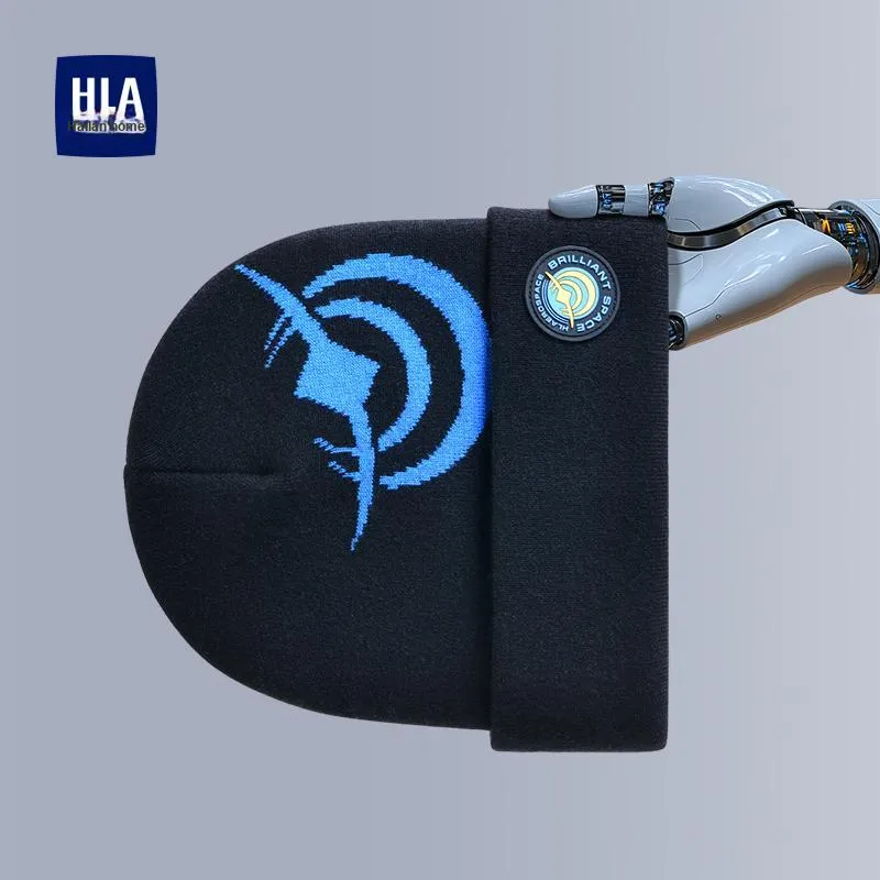 HLA Sheep Wool Knitted Hat Unisex-15
