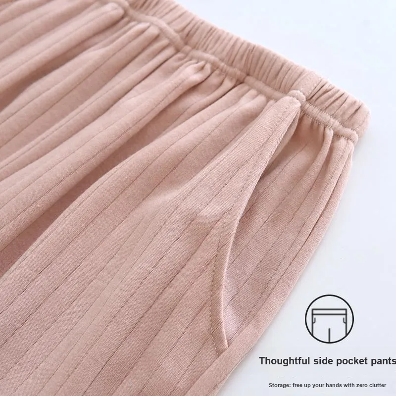 Maultiay Pajama Pants Women's Dusty Pink-4