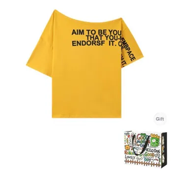 HAPG T Shirts Women's Ginger Yellow Shopping Bag