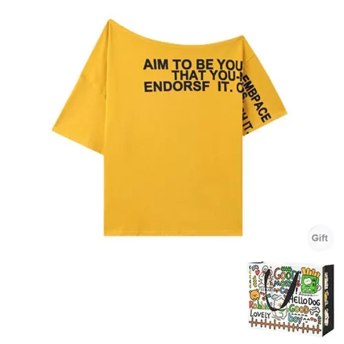 HAPG T Shirts Women's Ginger Yellow Shopping Bag