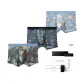 3 Pack[Birds Singing and Flowers Fragrant+Peony Crane+Red Plum Crane]