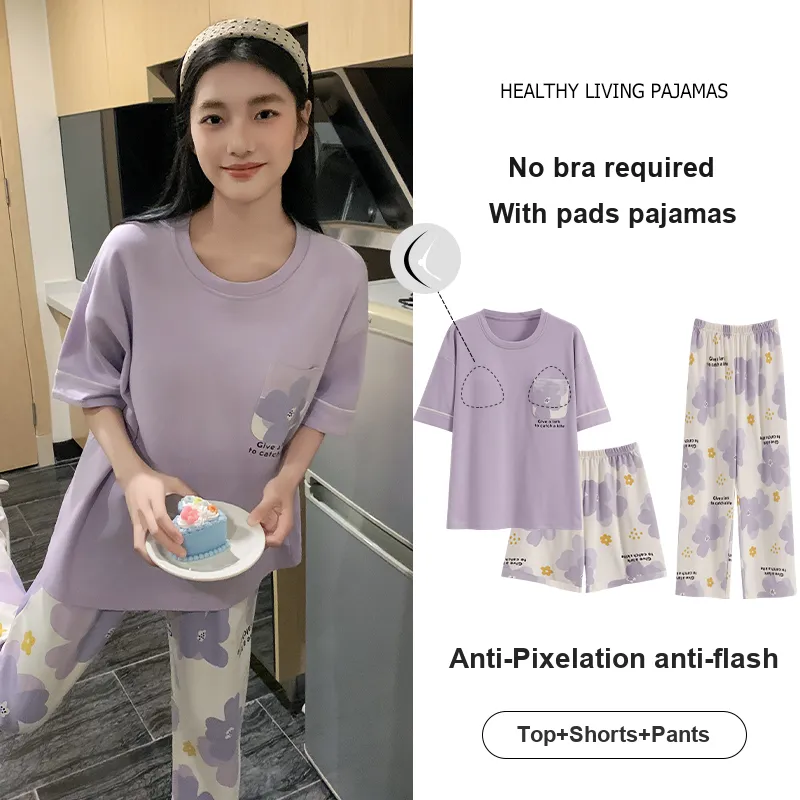 FENTENGCARE Pajama Set Women's Violet-1