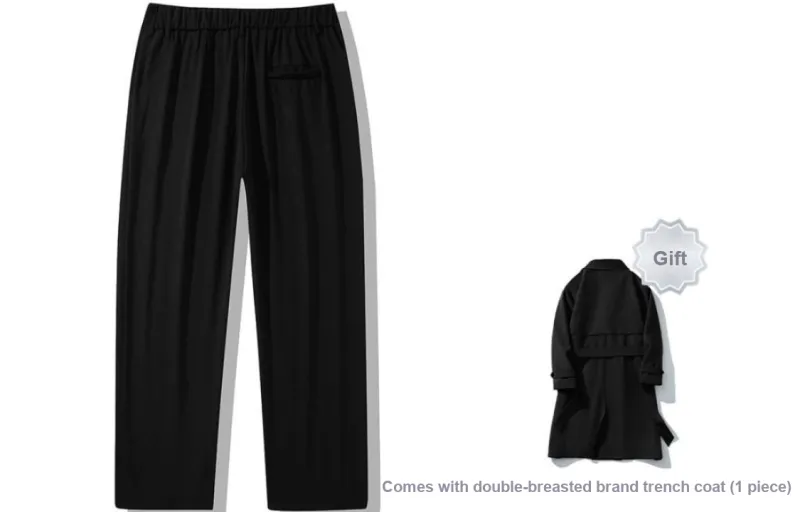 Freamve Straight Casual Pants Unisex-23