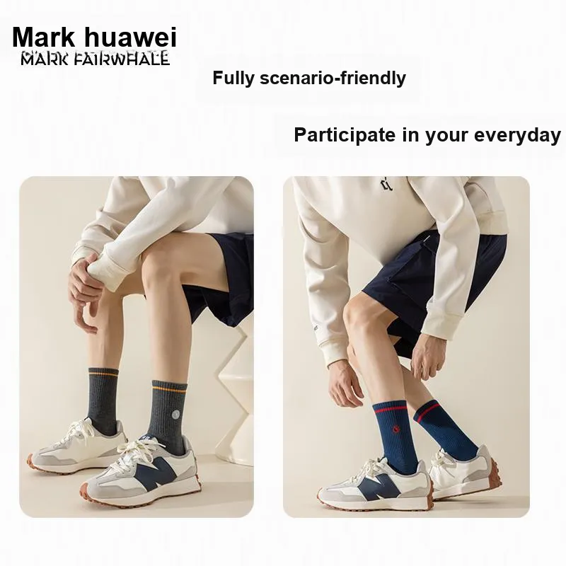 FAIRWHALE Knee High Socks Unisex 5 Pack-10