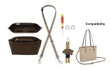 [Combo Tool Sets]Felt Liner+Crossbody Shoulder Strap+D-Ring+Brown Rabbit
