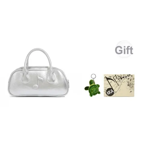 KKA ПУ (полиуретан) Сумка Сумка через плечо Сумка через плечо Стандартная Женская Серебряный Черный Белый