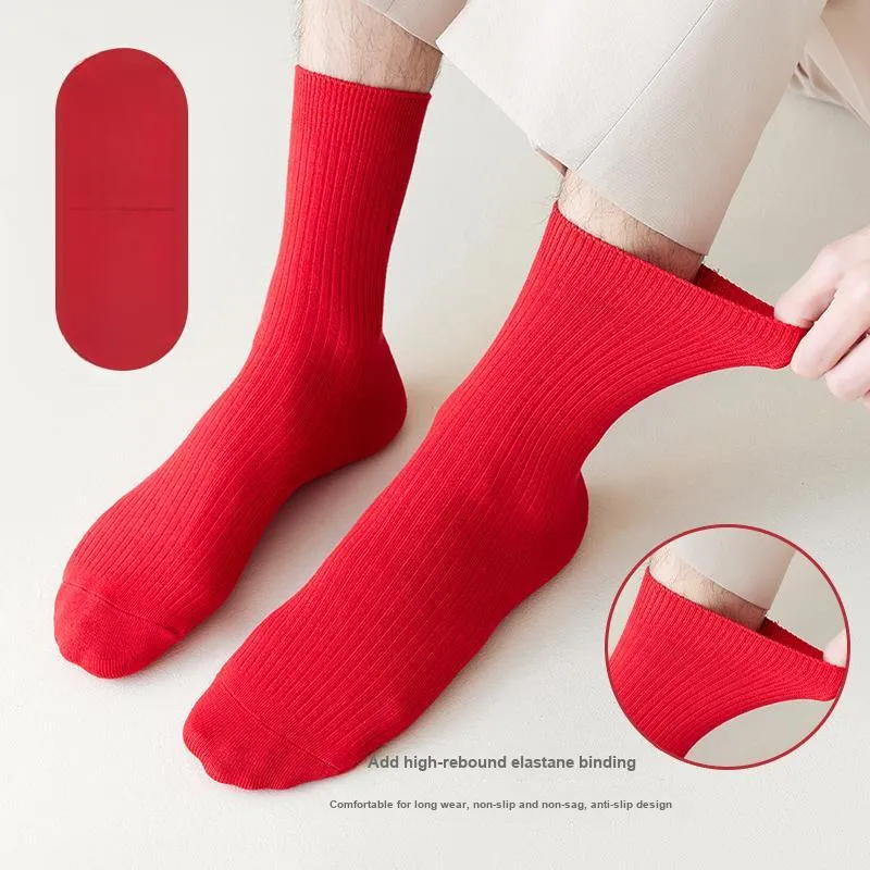 MIIOW Mid Calf Socks Men's 5 Pack-8