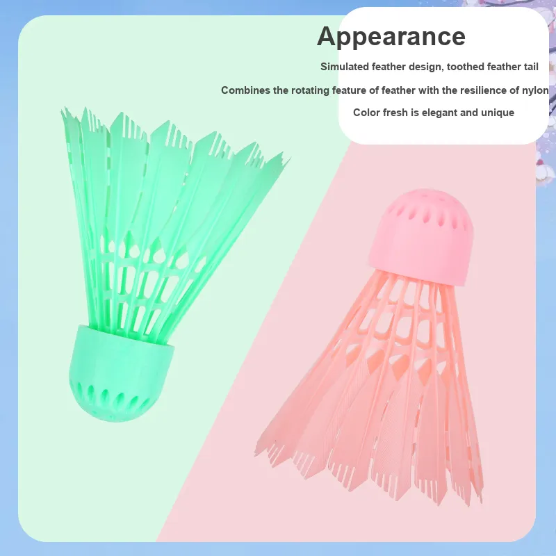 LENWAVE Nylon Shuttlecock 5 Pack Nylon Everyday Shuttlecocks-2