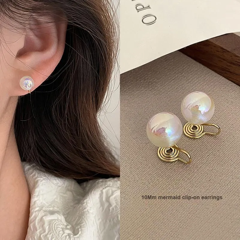 Yiru Alloy Clip On Earrings Women's-1