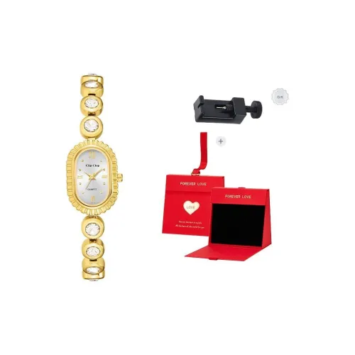 Clip Clop Кварцевый Movement Женские Часы 20mm*30MM Белый