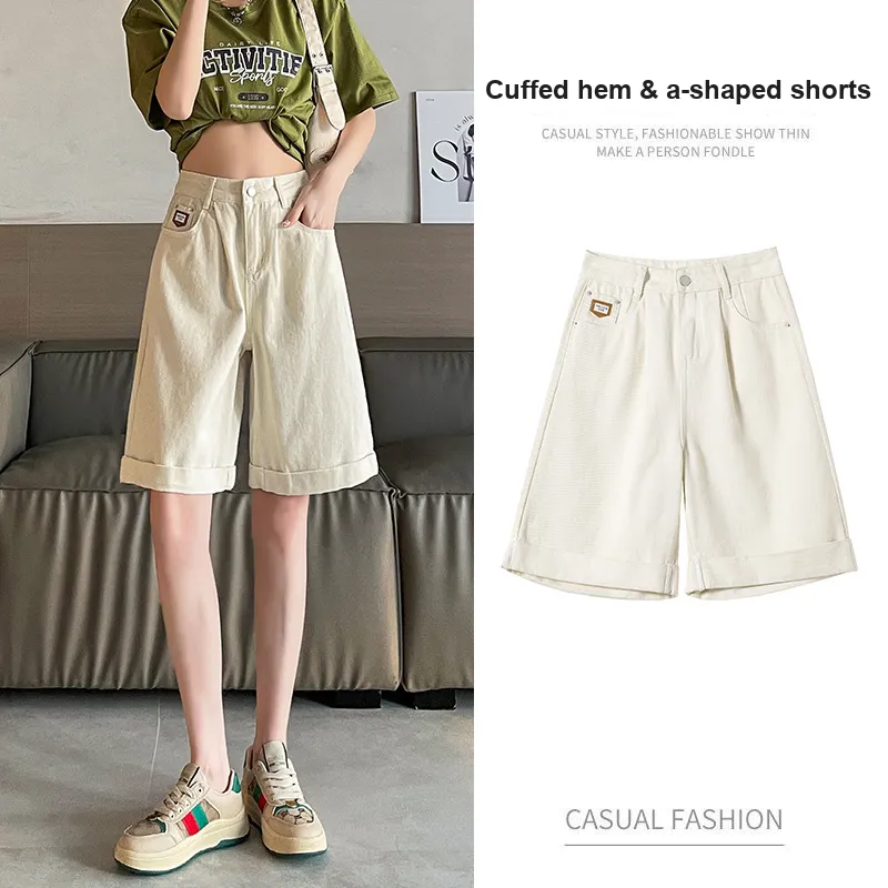 Cotton Gene Denim Shorts Women's-5