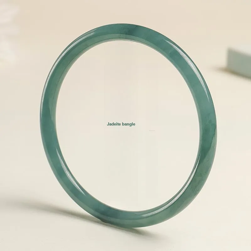 With The Heart Of The Jade Glutinous Jade Jadeite Bangles Women's-1