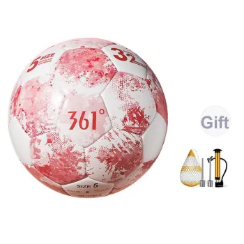 361° Size 45 Soccer PVC Machine Stitched Soccer Ball Unisex Pink