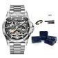Silver Black Steel Band[Standard Watch Box+Bracelet+Strap]