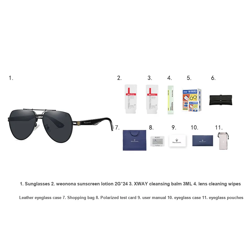 Maserati Irregular Shape Sunglasses Unisex-4