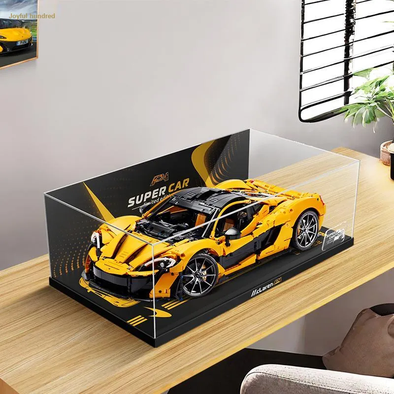 LIGHT YOUR BRICKS LeYiBai Compatibility Building Block 42172 McLaren P1 Racing Storage Box Model Accessories-7