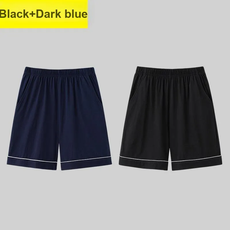 Sleep Knee Length Pants Pajama Pants For Students And Dormitory Home Multiple Colors Men's-3