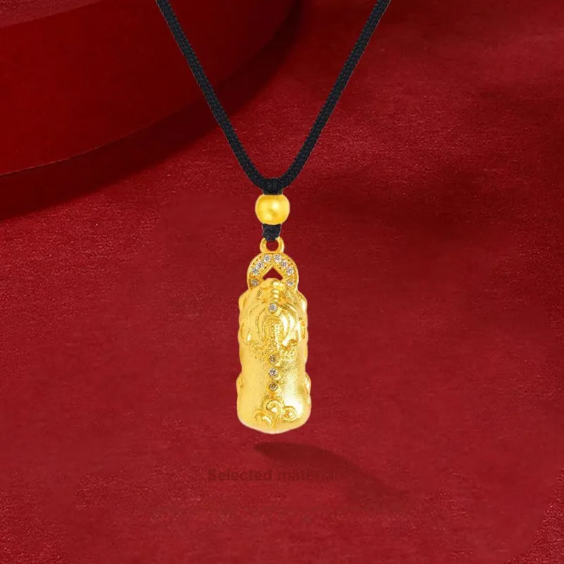 Master Kim Transit Gold Beads Gold Necklace Unisex-3