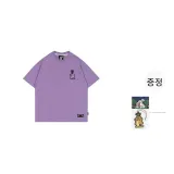 퍼플 향기로운 오키드 큐트 고스트 반팔