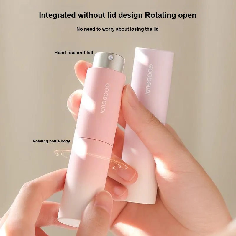 Goodgudi Rotary Perfume Refill Bottles High End Portable Glass Sample Travel Push Button Spray Empty Bottle-3