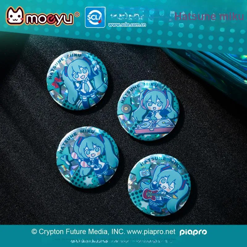 MOEYU Hatsune Miku Starry Live Collection Shattered Craft Tinplate Miku Valley Badge-8