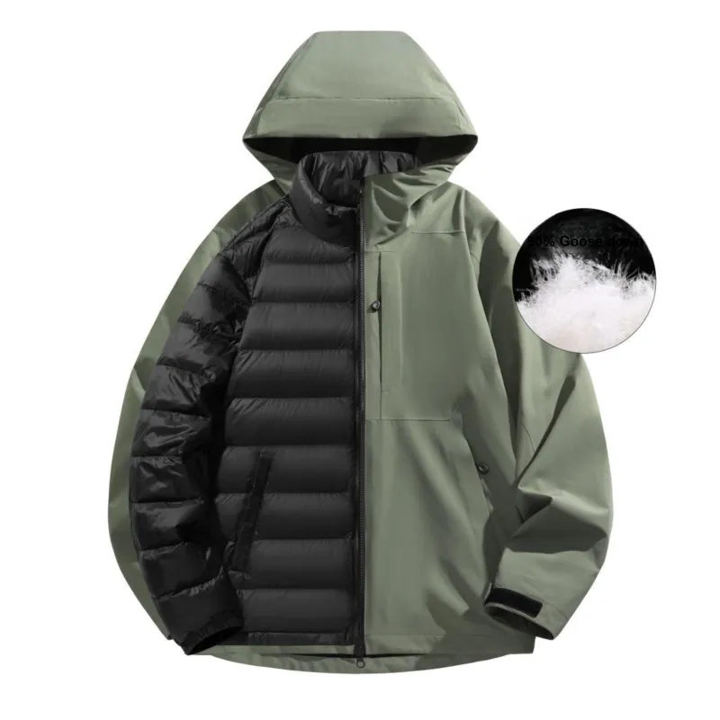 JUNGLE PANDA Water Resistant Windproof Breathable Wear Resistant Warm Windbreaker Jacket Unisex-70