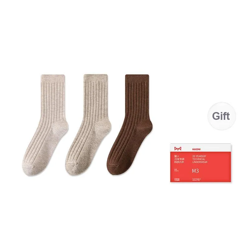 MIIOW Trend Party Series Mid Calf Socks Women's Box Of 3 Pairs-3