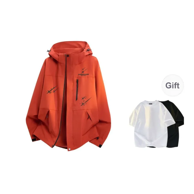ROBINHOOD Water-Resistant Windproof Wear-Resistant Warm Windbreaker Jacket Unisex-35