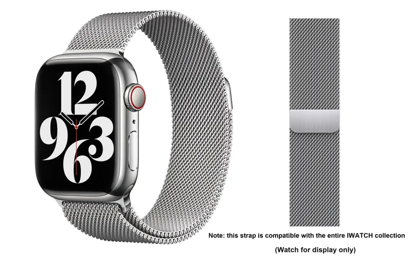 ZHISHENG Apple Compatibility Watch Band 38/40/41/42/44/45/49 All Stainless Steel Material-15