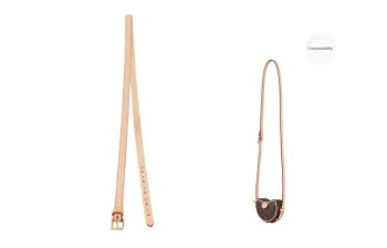 Lan Bao Fan Bag Straps Luo Douzi Vegetable Tanned Leather Approx. 94cm