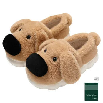 Red Bean Home Cotton Slippers For Women's