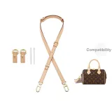 Vegetable Tanned Leather Two-Piece Set[1.5cm-Width 3 Sections Adjustable 72-119cm+Abrasion-Resistant Buckle]