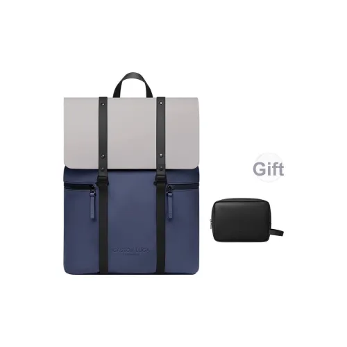 Gaston Luga ПУ (полиуретан) Рюкзак Стандартный Унисекс Синий Серый Многоцветный