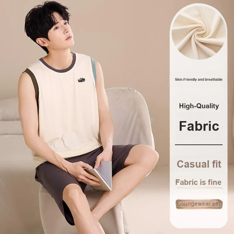 MADALLO Pajama Set Men's Apricot-1